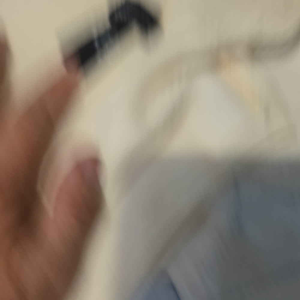 Blue and White Garment